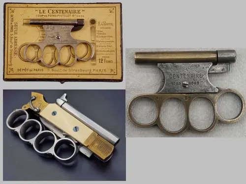 poing américain combiné une arme à feu